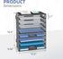 DALTACK 9-Tier Paper Letter Tray Desk Organizer, Mesh File Holder for Office Home School Organization
