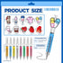 Estune 100 Set 50 50 Pcs Cute Nurse Pens Bulk Include DIY Nursing Silicone Accessories Retractable Black Ink Syringe