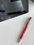 Pack of 5 Rubberized Comfort Soft Touch 2 in 1 Ballpoint Pen with Capacitive Stylus Tip, Black Ink