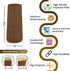 Generic 16 Pcs Luxury Brown Chair Leg Socks Premium Furniture Protectors for Hardwood Floors, Non-Slip & High Elastic