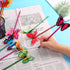 Leery 12 Pieces 3D Butterfly Ballpoint Pens, 0.5mm Random Black Ink for School Office Supplies Home Decor