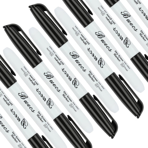 Black Dry Erase Markers, Low-Odor, 108 Count, Chisel Tip for Writing on Whiteboards, School Office Supplies