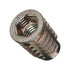 E-Z LOK M8-1.25 Threaded Insert for Soft Wood, Zinc Hex-Flanged, 20mm Length, Pack of 25