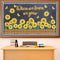 Sunflower Bulletin Board Decoration Set, Summer Sun Flower Cutouts with Motivational Sayings, Butterflies, Fences for