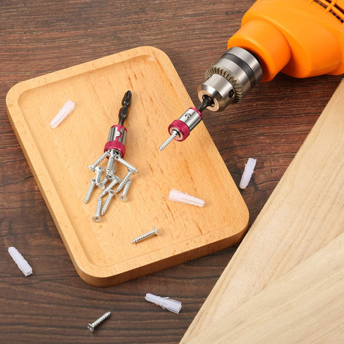 5 Pieces Magnetic Screw Ring Bit Magnetizer, Removable for 1/4 Inch/6.35 mm Hex Screwdriver and Power Bits