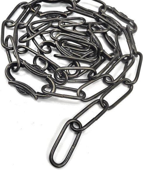 Amadget 6 Ft Lighting Chain with Connection Locks for Hanging Lamp, Chandelier, Pendant, Lantern, Swag Lamp