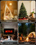 165 500 FT LED Christmas Lights Outdoor Indoor, Plug in Warm White String Lights for Outside Waterproof, Connectable