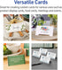 Avery Printable Tent Cards with Sure Feed Technology, 2-1/2" x 8-1/2", Matte White, 100 Blank Place Cards
