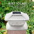 Davinci Lighting Flexfit Solar Outdoor Post Cap Lights, Bright LED Light, Includes Bases for 4x4 5x5 6x6 Wooden Posts