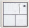U Brands 14 x 14 Inches Rustic Weekly Dry Erase Planner Board, Office Supplies, White Wood Frame