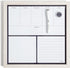U Brands 14 x 14 Inches Rustic Weekly Dry Erase Planner Board, Office Supplies, White Wood Frame