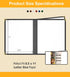 8 8.5x11 3Page 6View Pcs Black Menu Covers, Letter Size, menu Holder, Toothed Metal Corners, Waterproof