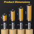 Set, 1/2 Inch Trimming, 1-1/2" Pattern Flush Trim Router Bits Shank Top Bearing, Carbide Tipped Woodworking Router Bits