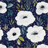 HAOKHOME 93245-3 Peel and Stick Floral Wallpaper 17.7in x 9.8ft Navy/White/Blue