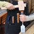 GREBSTK 12" Wooden Mallet, Manual Ice Hammer, Beech Solid Carpenter Woodworking Tool