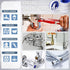 4 Rolls Teflon Tape, 1/2 Inch X 520 Inches, PTFE Plumbing Sealant Tape for Shower Head and Water Pipe