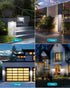 2 Pack, 140LED/3 IP65 kolpop Solar Lights Outdoor Modes Motion Sensor Wall Lights Solar Powered, Wireless Waterproof