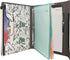 Portfolio Organizer File Folder with 3-Ring Binder and Color File Folders, Black and White