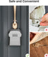 Resettable (1 Pack, Puroma Lock Box, Key Lock Box Wall Mount & Portable Combination Lockbox with Code, Security Lockbox