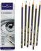 Faber-Castell Graphite Sketch Pencil Set - 6 Drawing Pencils (2H, HB, B, 2B, 4B, 6B) and Sketching Supplies