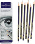 Faber-Castell Graphite Sketch Pencil Set - 6 Drawing Pencils (2H, HB, B, 2B, 4B, 6B) and Sketching Supplies