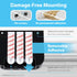TotalMount 2 3 1) Hole-Free Remote Holder Eliminates Need to Drill Holes in Your Wall (for or Remote Controls Black