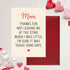 5x7 Cheerin Funny Birthday Card for Mom Hilarious Thank You Card for Mum with Envelope from Daughter and Son Humorous