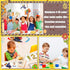 Ireer 36 Pcs Number Playclay Dough Mats for Kids Activity Card for Clay Back to School Preschool Number Alphabet Animal