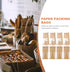 50pcs Packaging Homoyoyo Small Window Bread Bags Kraft Paper Baking Toast Bags for Homemade Bread and Bakery Storage