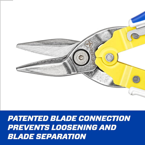 LENOX TOOLS Pliers, Straight Aviation Snips with Durable Grip (LXHT14340)