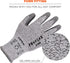 Ergodyne ProFlex 7030 Cut Resistant Work Gloves, ANSI A3, Gray, PU Coated Palms for Flexible No Slip Grip, 2X-Large