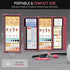 Nursing Clipboard Foldable - 3 Layers Aluminum with Cheat Charts for Students, Nurses, and Doctors