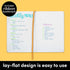PAPERAGE Lined Journal Notebook, Medium 5.7"x8", Marigold, 160 Pages, Hardcover, 100 GSM Thick Paper