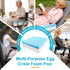 CRAURU 18"x16"x5" Recliner(2 Egg Foam Crate Pad with High-Density Base for Long Sitting, Double Layer Design Disperse