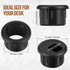 SATINIOR 10 Packs Desk Cable Wire Grommet Cord, PC Computer Desk Plastic Grommet Cord, Tidy Cable Hole Cover Organizers