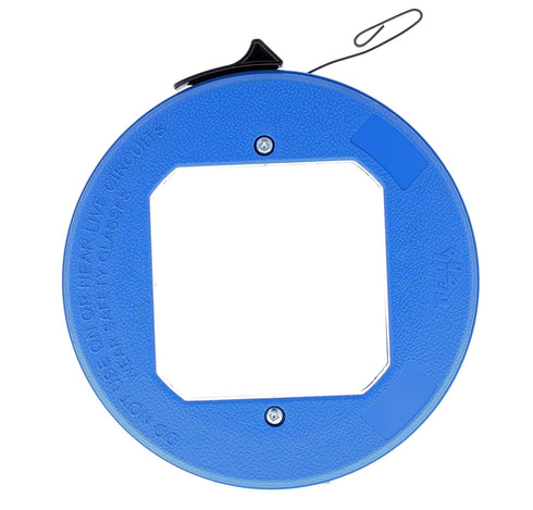 IDEAL Electrical 31-012 Blued Steel Fish Tape 25 ft. Fish Tape with Formed Hook & Thumb-Winder Case, 1600 lb. Strength