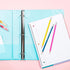 Yoobi 1 Inch Binder, Blue Flamingo, Holds Up to 275 Sheets, 3 D-Ring Binder with 2 Interior Pockets, PVC Free