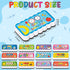 BeYumi 12Pcs 100 Days of School Magnetic Dry Eraser Whiteboard Eraser with Felt Colorful Dry Wipe Eraser Surface Glass Blackboard Duster Wiper Chalkboard Cleaner for Kids Classroom Office Home Teacher