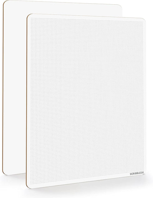 Dotted Dry Erase Board, 9" x 12" Double Sided with Bullet Dot Grid Paper for Home School Classroom Kids