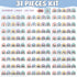Number Line for Classroom Wall, Macaron Rainbow Bulletin Board for Students, Home School Decor