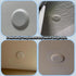 GeegAcc 3Pcs CP3540 3.5-4 Inch Round Ceiling Cover Plate for Electrical Box - Paintable White Hole Cover to Conceal