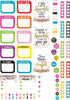 Teacher Created Resources 2152 Lesson Planner - Multi - 8-1/2-Inch x 11-Inch with Stickers, Confetti