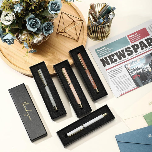 PerKoop 20 Sets Thank You Gifts, Inspirational Ballpoint Pens with Gift Boxes, Motivational Quote Pens