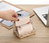 Hipiwe 2 Tiers Crystal Business Card Holder Stand, Gold Mirrored Display Stand for Office Countertop