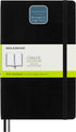 Moleskine Classic Expanded Notebook, Soft Cover, Large (5" x 8.25"), Plain/Blank, Black, 400 Pages