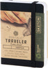 Pentalic Pocket Sketchbook: 3" x 4" Traveler Journal, 160 Pages, Black