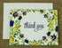 Pack 100 Darling Souvenir of Pcs Floral Wedding Thank You Greeting Cards with White Envelopes