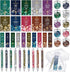 Jetec 150 Bible Verses Gift Set, 30 Christian Bookmarks, Pens, Notebooks, Keychains, Organza Bags for Office Church