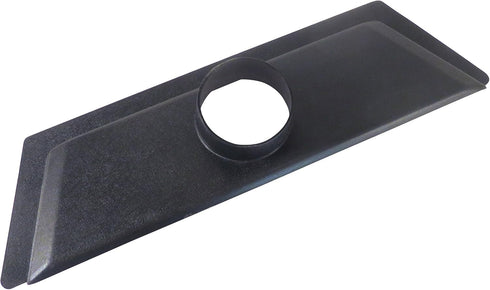 24" Wide x 7" Deep Floor Dust Sweep, ABS Plastic with 4" OD Opening for Dust Collector Systems, 73468