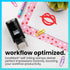 ExcelMark Lips Self-Inking Rubber Stamp - Red Ink